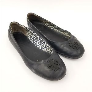 Navy Authentic Tory Burch Flats Shoes Size 6